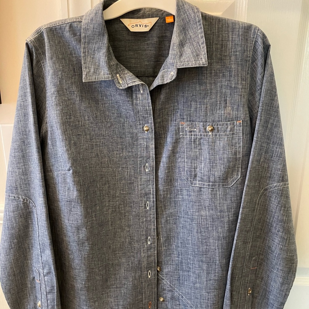 Orvis Chambray Button Down Work Shirt